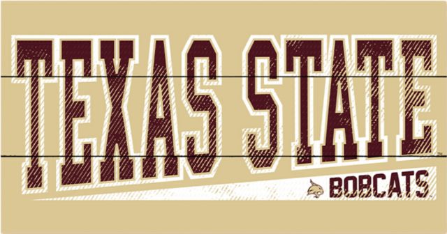 Texas State University 11x20 Wood Plank Sign - ONLINE ONLY