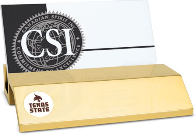 CSI Gold  Card Holder With  Colored Medallion - ONLINE ONLY