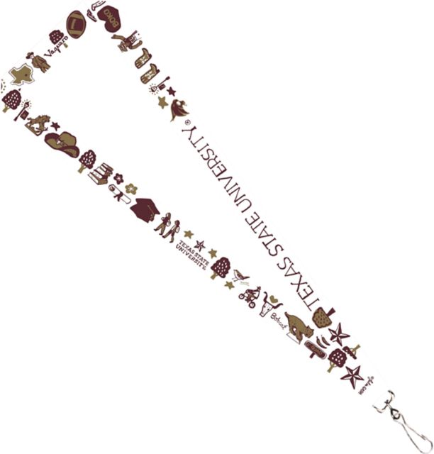 Texas State University Julia Gash 3-4'' Satin Lanyard