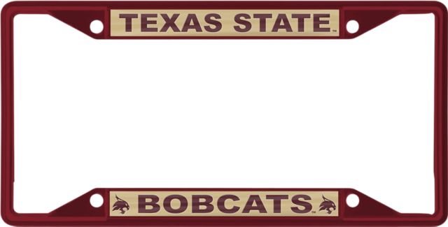 Texas State University Bobcats License Plate Frame
