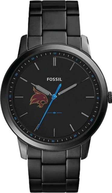 Fossil The Minimalist Slim Three-Hand Black Stainless Steel Watch - ONLINE ONLY