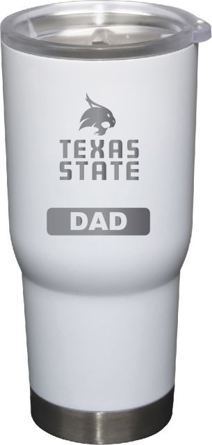 22 oz White Stainless Steel Tumbler Dad