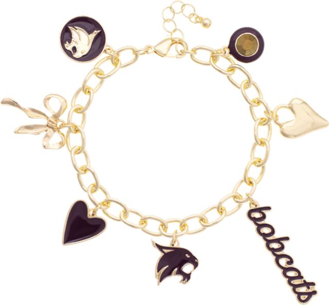 Texas State University Charm Bracelet