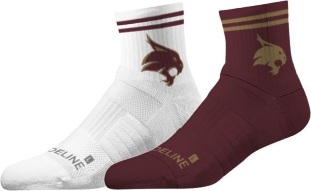 Texas State University Half Calf Socks - 2 Pack