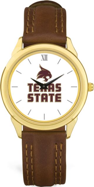 CSI Brownleather Wristwatch With  Colored Medallion - ONLINE ONLY