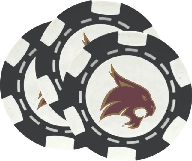 Texas State University Chip Ball Marker 3 Pack