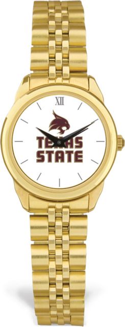CSI Women's Gold Rolled Link Watch  (Gift Box) With Colored Medallion - ONLINE ONLY