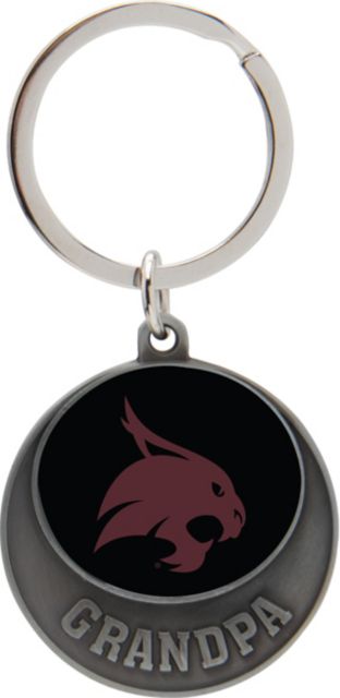 Texas State University Grandpa Keychain