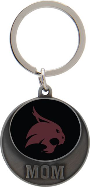 Texas State University Mom Keychain