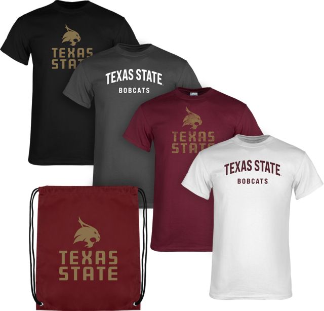 Texas State University Short Sleeve T-Shirts Color Out Pack