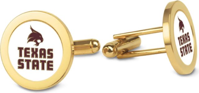 CSI Gold Cufflinks (Gift Boxed) With Colored Medallion - ONLINE ONLY
