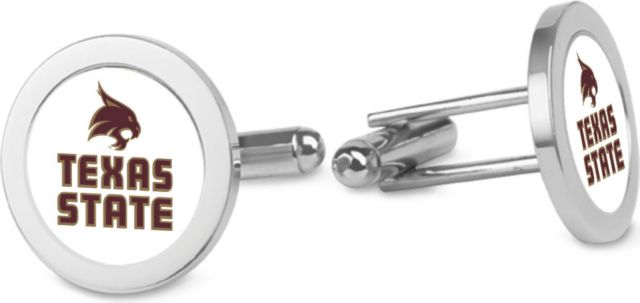 CSI Silver Cufflinks (Gift Boxed) With Colored Medallion - ONLINE ONLY