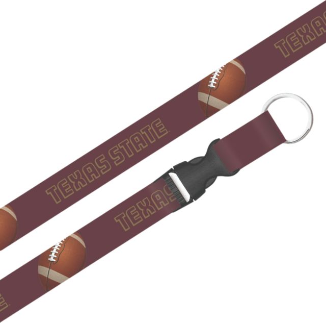 Texas State University Bobcats Lanyard with Buckle