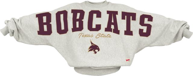 Texas State University Women's Oversized Crewneck Sweatshirt