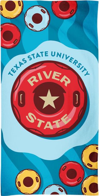 Texas State University River State 30x60 Beach Towel