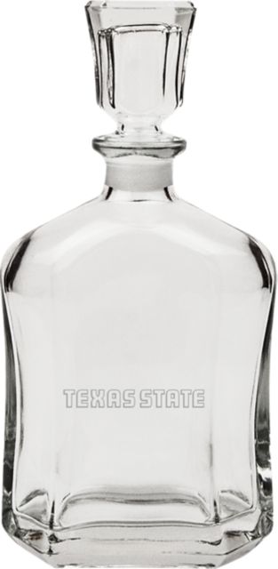 Texas State University Whiskey Decanter