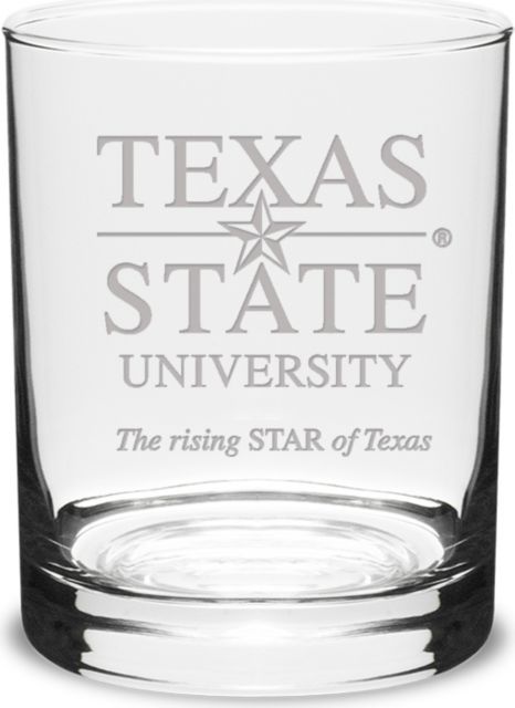 Texas State University 14 oz. Dof Glass