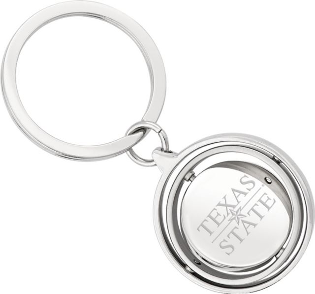 Texas State University Gimball Keychain