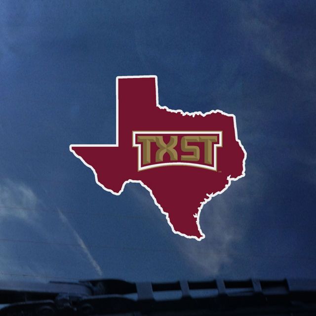 Texas State University Bobcats State Decal