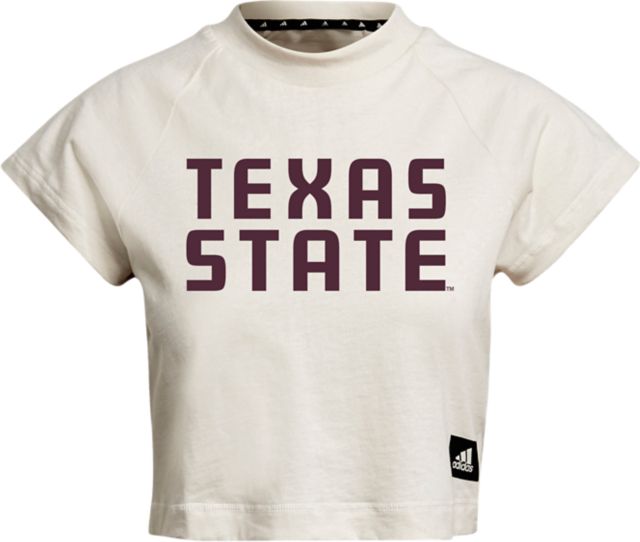 Texas State University Women's Cropped Short Sleeve T-Shirt