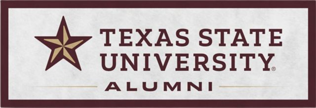 Texas State University Alumni 12" x  36" Horizontal Banner