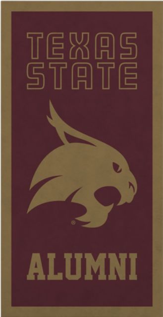 Texas State University Bobcats Alumni 18 x 36 Banner