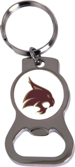 Texas State University Bobcats Bottle Opener Key Chain