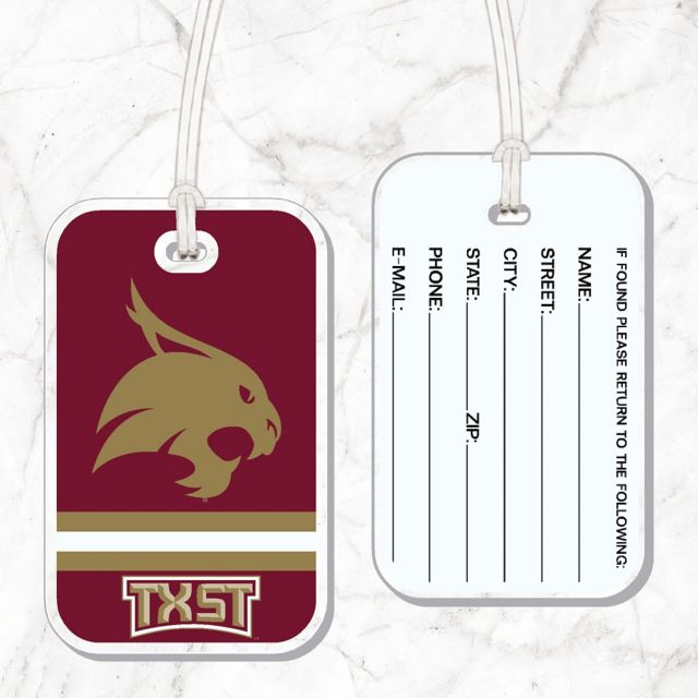 Texas State University Bobcats Bag Tag