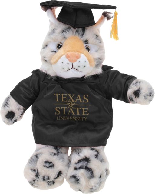 Texas State University Bobcats Graduation Plush