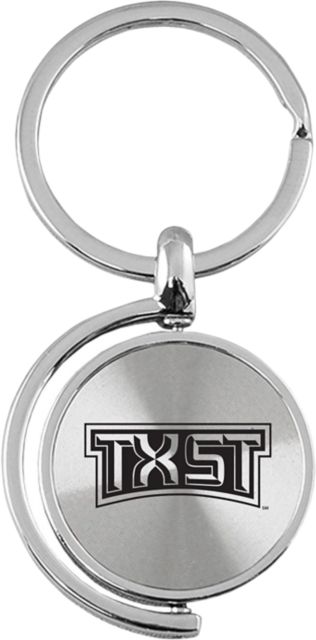 Texas State University Spinner Key Tag