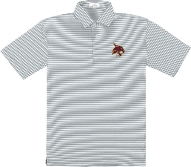 Texas State University Performance Stripe Polo