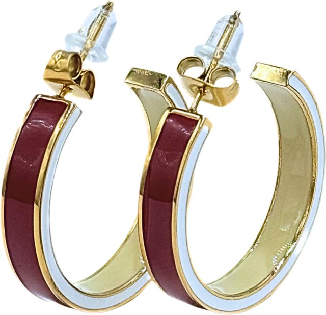 Texas State University Hoop Earrings
