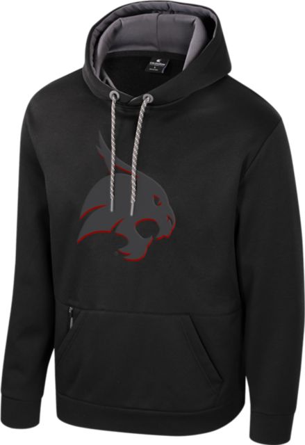Texas State University Bobcats Black Out Hooded Sweatshirt