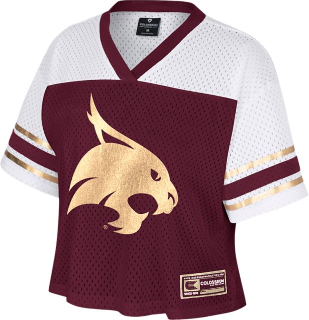 Texas State University Bobcats Women's Bling Football Jersey
