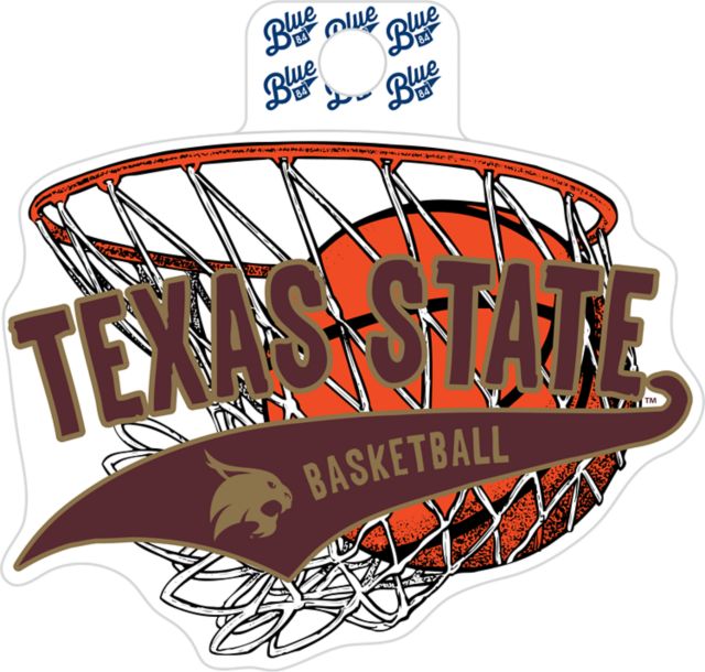 Texas State University Bobcats Basketball Sticker