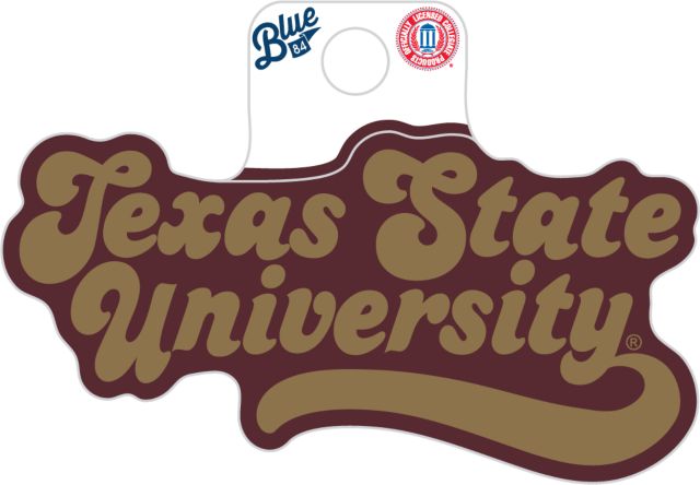 Texas State University Full-Size Sticker