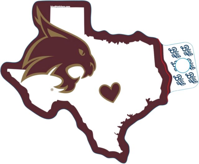 Texas State University Full Size Sticker