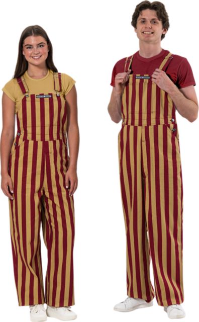 Texas State University Stripe Game Bib Overalls