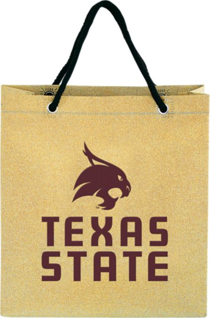 Texas State University Bobcats Glitter Giftbag