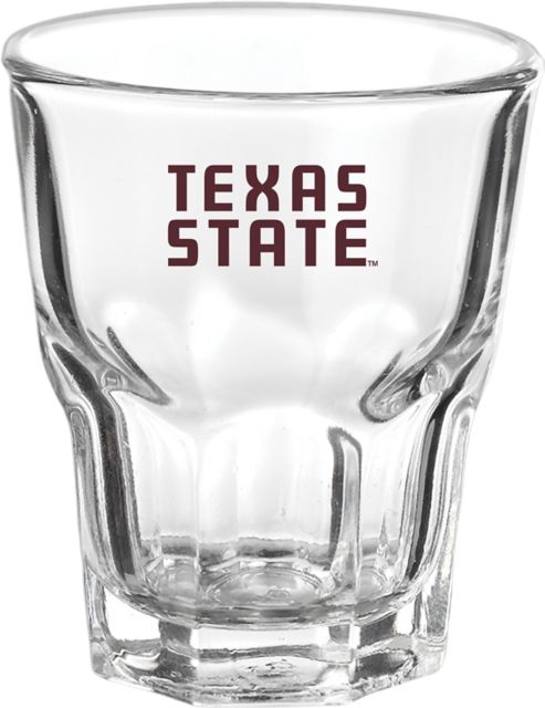 Texas State University Bobcats 1.5 oz. Collectors Glass