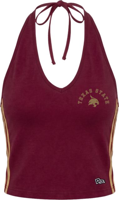 Texas State University Bobcats Women's Cheer Halter Top