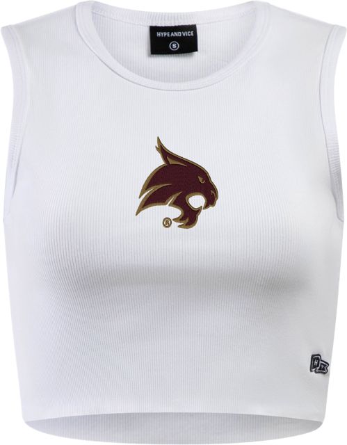 Texas State University Bobcats Women's Cut Off Tank Top