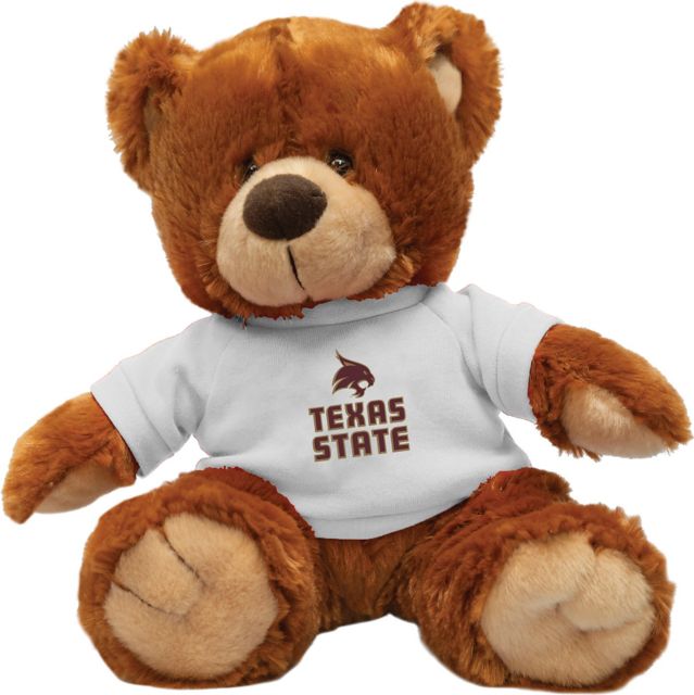 Texas State University 12'' Plush Noah Bear - Honey - ONLINE ONLY