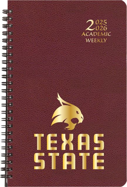 Texas State University Bobcats Academic Year 2025 - 2026 Planner