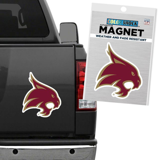 Texas State University 12" x 12" Bobcats Magnet