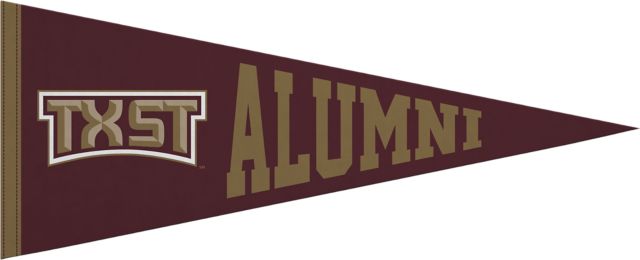 Texas State University 12x30 Alumni Pennant