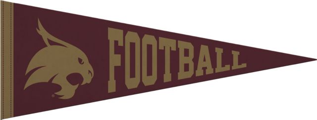 Texas State University 9x24 Bobcats Football Pennant