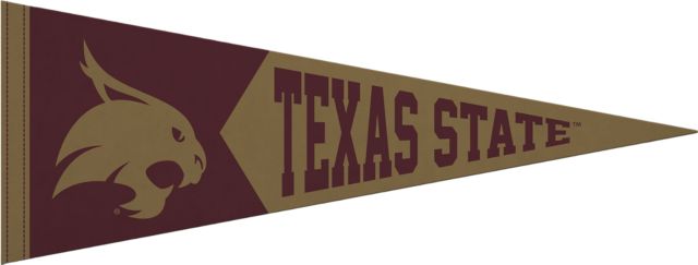 Texas State University Bobcats 9x24 Pennant