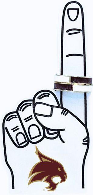 Texas State University 50/50 Game Day Ring Set