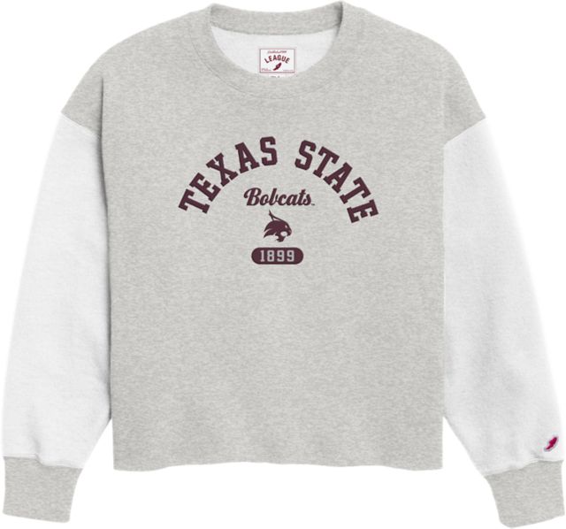 Texas State University Bobcats Women's Oversized Crewneck Sweatshirt